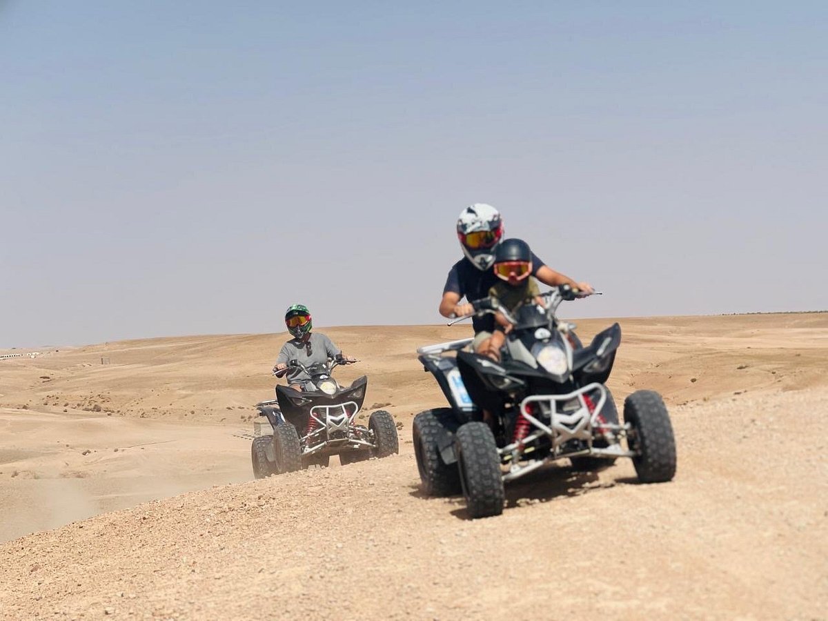 ATV experience and scenic photo stop in Agafay Desert