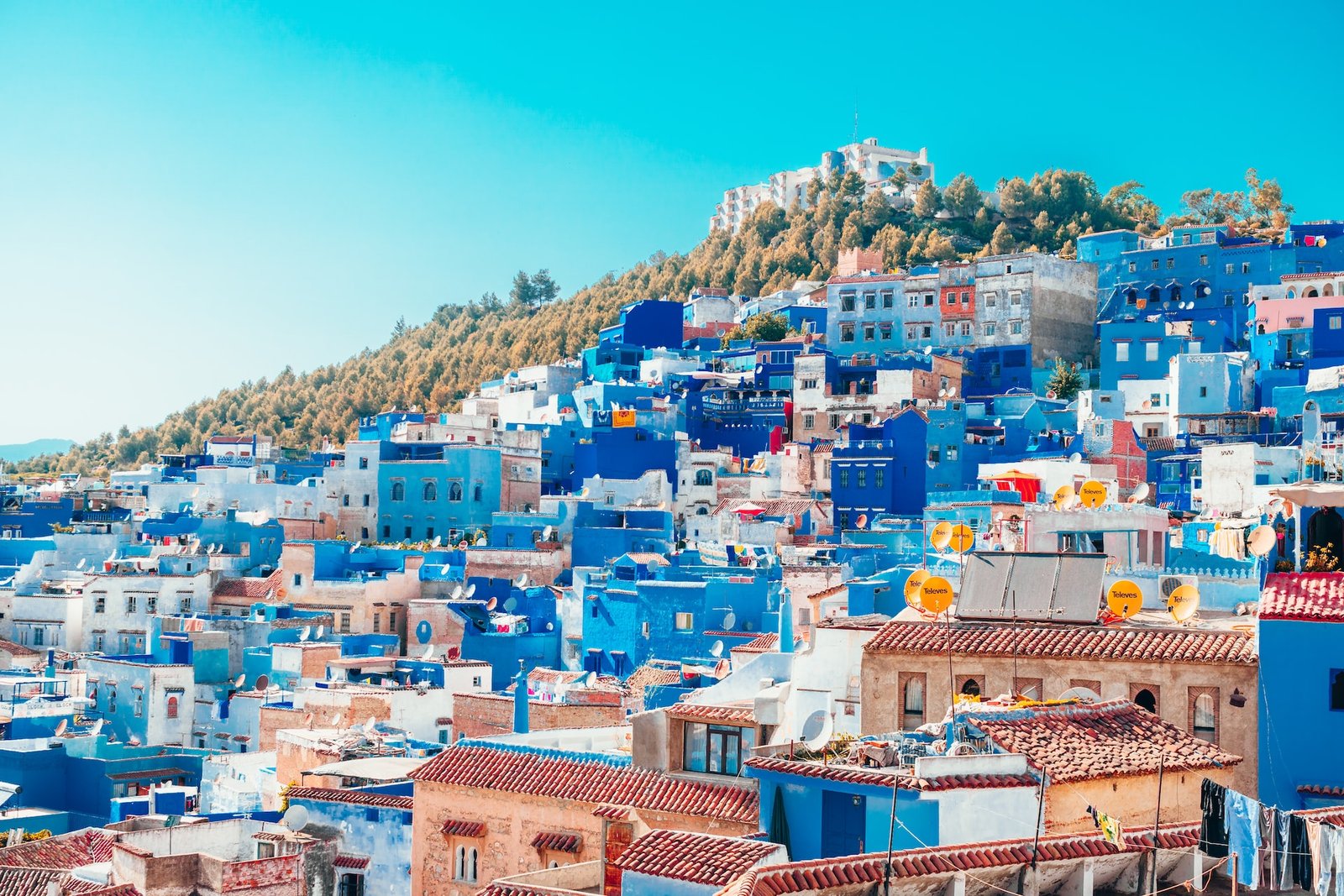 Chefchaouen blue streets Morocco